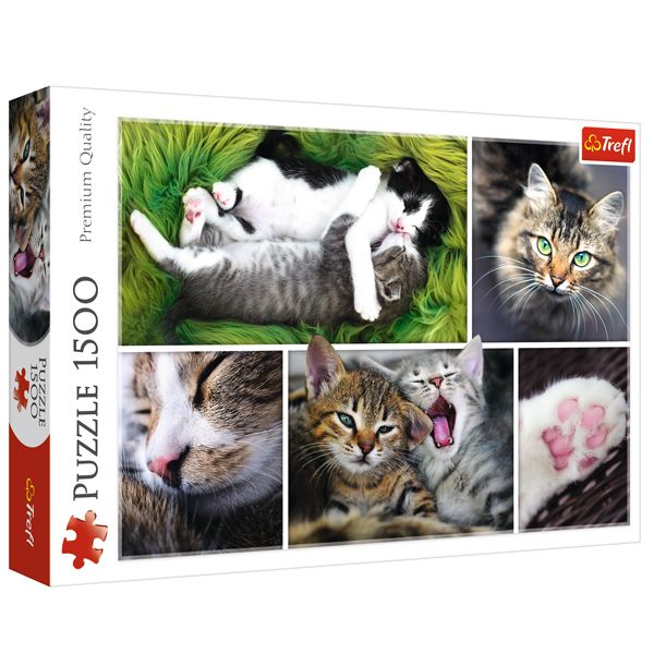 پازل 1500 تکه ترفل مدل Cats پازل 1500 تکه ترفل مدل Cats
