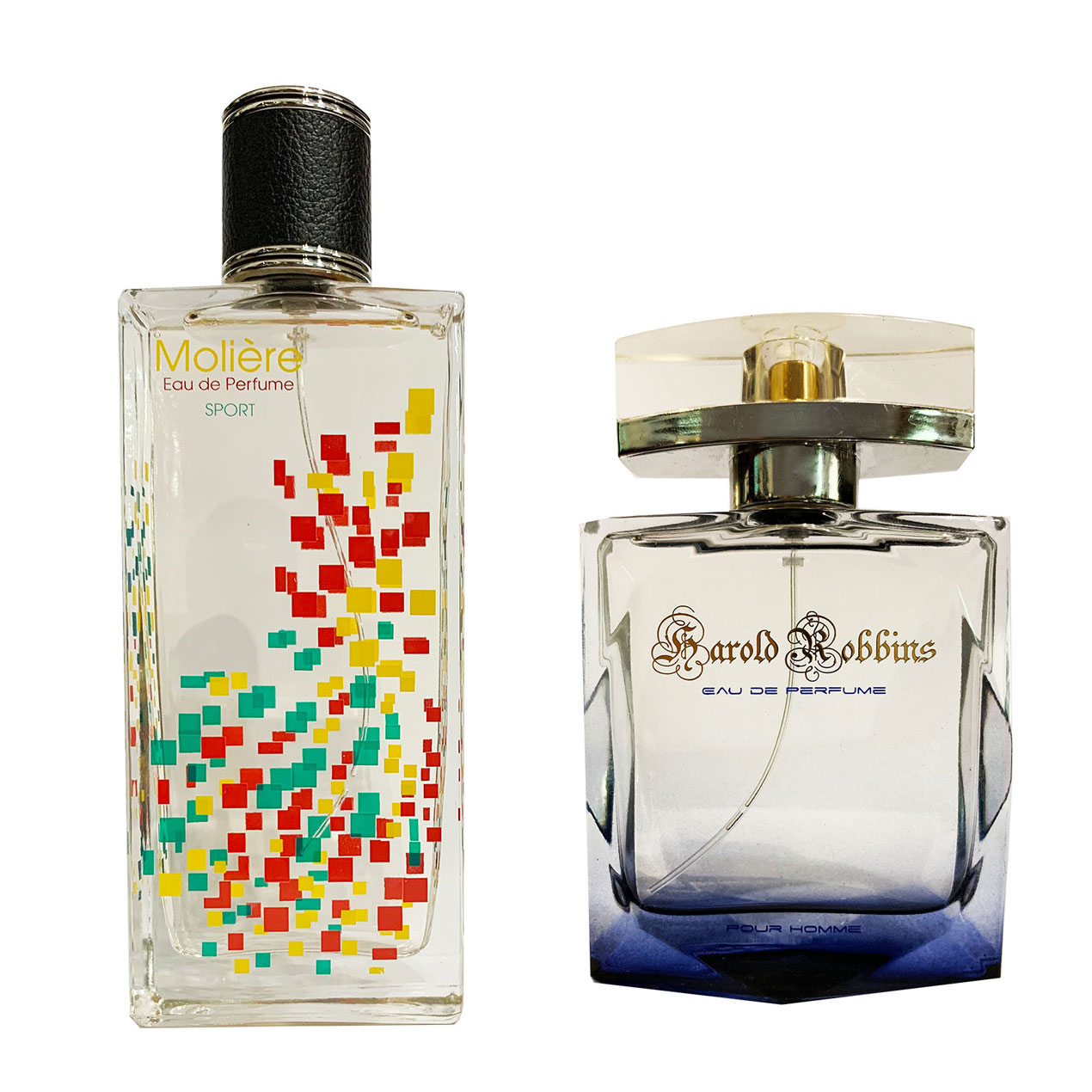 ادو پرفیوم دنا مدل مولیر حجم 100 میلی لیتر به همراه ادو پرفیوم مردانه مدل هارولد رابینز حجم 100 میلی لیتر