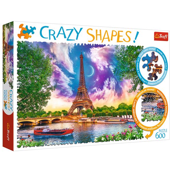 پازل 600 تکه ترفل مدل Crazy Shapes Sky Over Paris پازل 600 تکه ترفل مدل Crazy Shapes Sky Over Paris