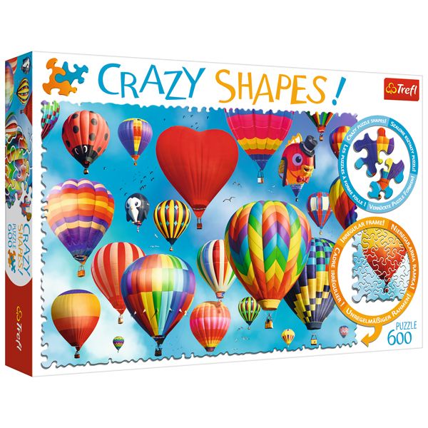 پازل 600 تکه ترفل مدل Crazy Shapes Colour Ballons پازل 600 تکه ترفل مدل Crazy Shapes Colour Ballons