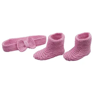 پاپوش و هدبند نوزاد کد 05