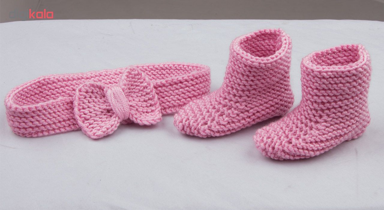 پاپوش و هدبند نوزاد کد 01 - - 12