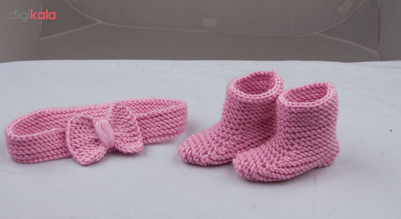 پاپوش و هدبند نوزاد کد 01 - - 14