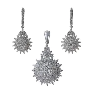 نیم ست نقره زنانه کد ARAZ-kh2