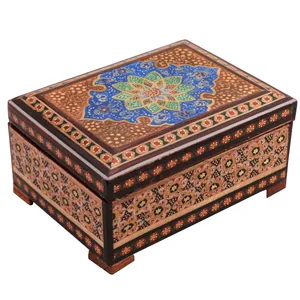 جعبه جواهرات خاتم کاری کد 1047