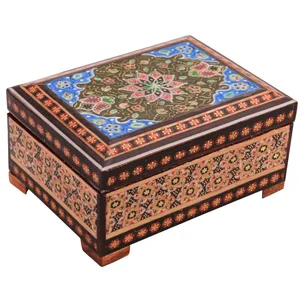 جعبه جواهرات خاتم کاری کد 1049