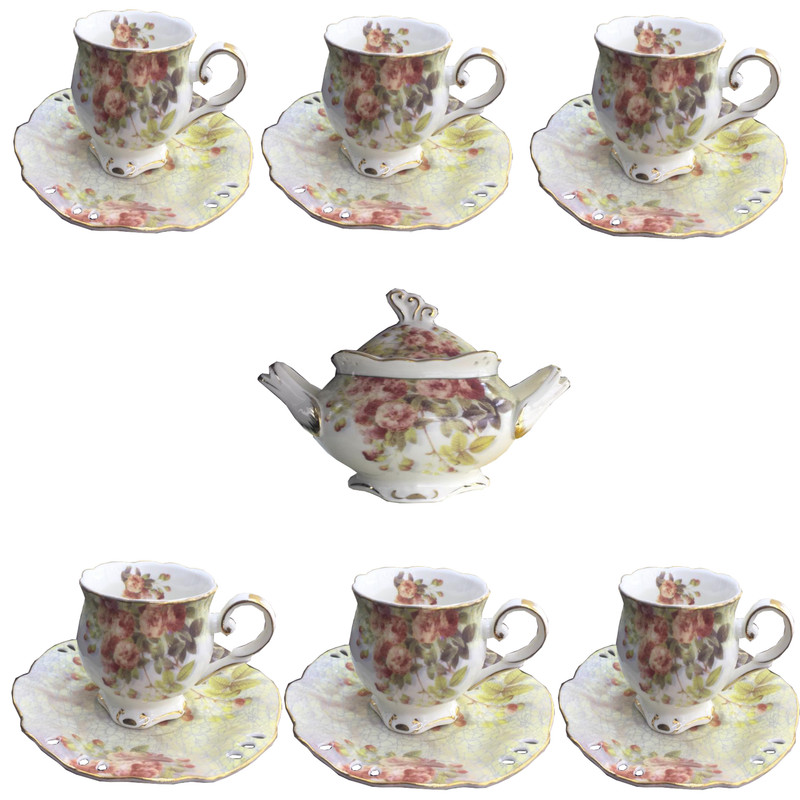 سرویس چای خوری 13 پارچه لمونژ کد cr71