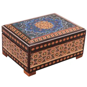 جعبه جواهرات خاتم کاری کد 1050