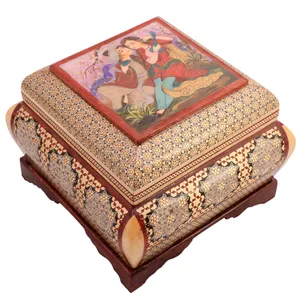 جعبه جواهرات خاتم کاری کد 1039