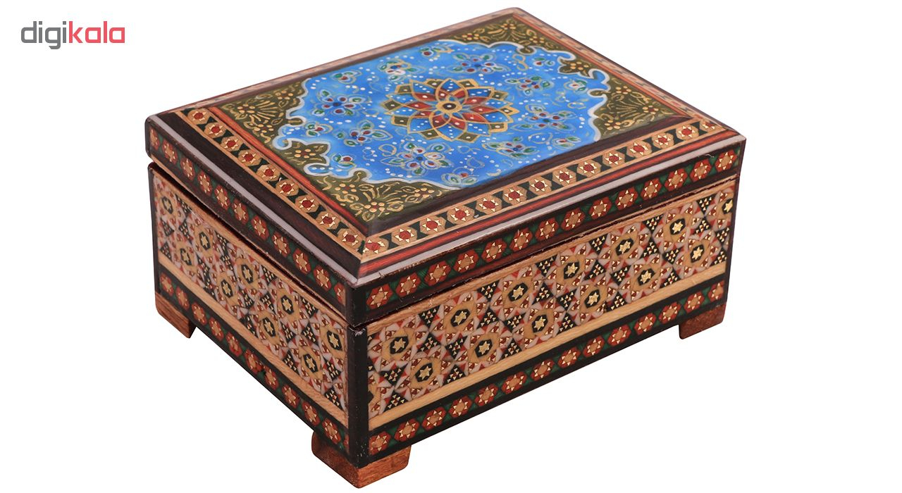 جعبه جواهرات خاتم کاری کد 1051