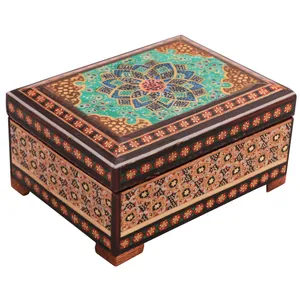 جعبه جواهرات خاتم کاری کد 1053
