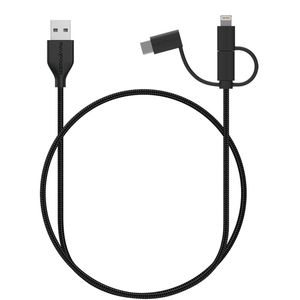 نقد و بررسی کابل تبدیل USB به لایتنینگ/ USB-C/ microUSB راو پاور مدل RP-CB021 طول 0.9 متر توسط خریداران