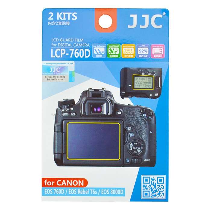 محافظ صفحه نمایش دوربین جی جی سی مدل LCP-760D مناسب برای دوربین کانن EOS 760D مجموعه 4 عددی محافظ صفحه نمایش دوربین جی جی سی مدل LCP-760D مناسب برای دوربین کانن EOS 760D مجموعه 4 عددی