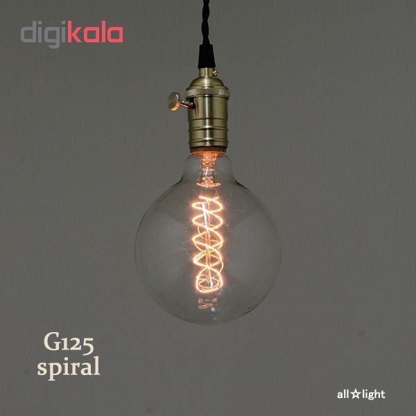 لامپ ادیسونی 40 وات مدل G125 SPIRAL پایه E27