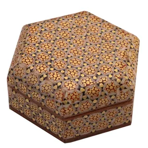 جعبه جواهرات خاتم کاری کد 1042