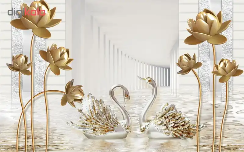 پوستر دیواری سه بعدی طرح گل کد 2118110