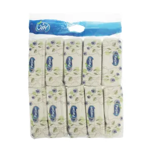 دستمال کاغذی 200 برگ پرژن مدل Flower بسته 10 عددی