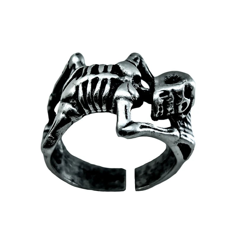 انگشتر مردانه طرح اسکلت کد ES45