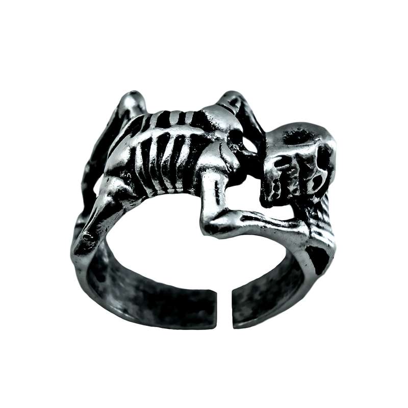 انگشتر مردانه طرح اسکلت کد ES45 انگشتر مردانه طرح اسکلت کد ES45