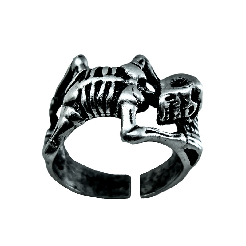 انگشتر مردانه طرح اسکلت کد ES45 انگشتر مردانه طرح اسکلت کد ES45