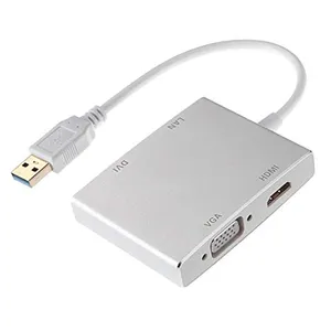 مبدل USB3.0 به HDMI / VGA / DVI / RJ45  مدل U3