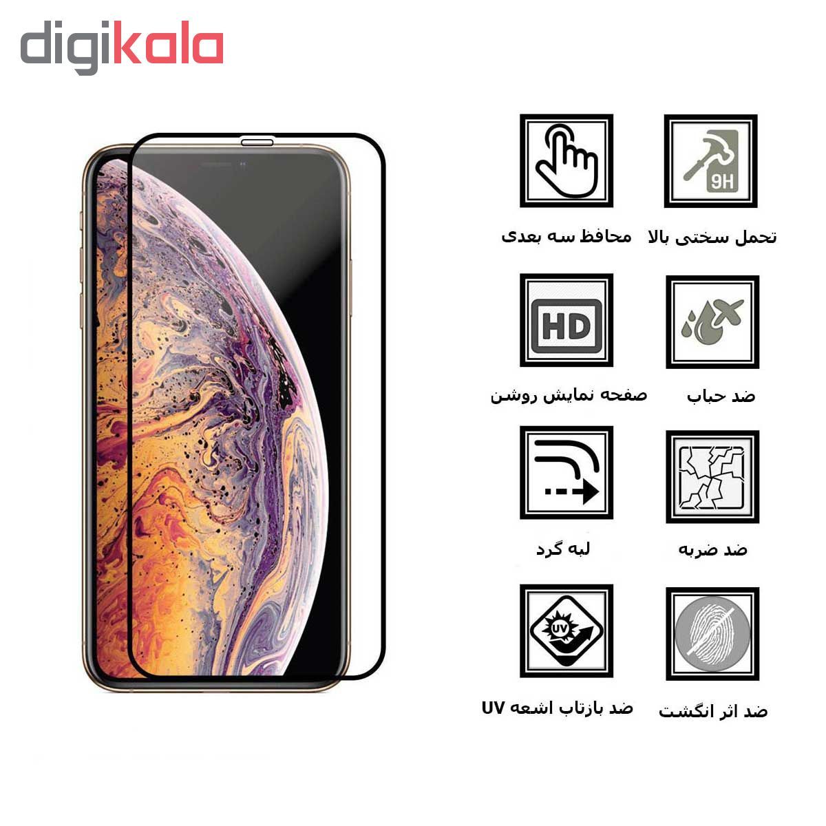 محافظ صفحه نمایش 9D ایبیزا مدل IBI7 مناسب برای گوشی موبایل اپل Iphone 11 pro max main 1 2