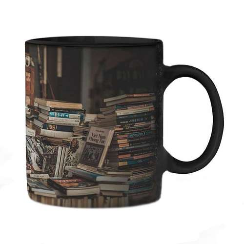 ماگ حرارتی طرح کتابخانه 