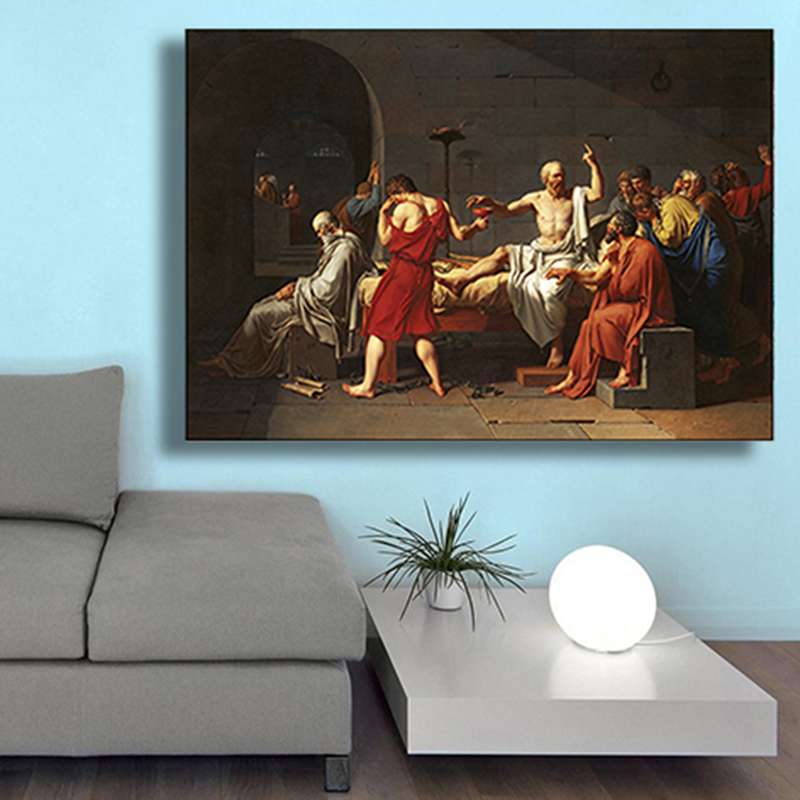 تابلو شاسی طرح شب مرگ سقراط کد 704