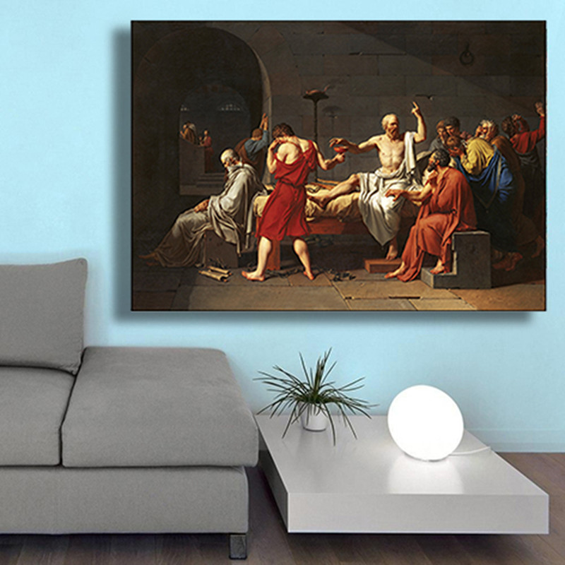 تابلو شاسی طرح شب مرگ سقراط کد 704