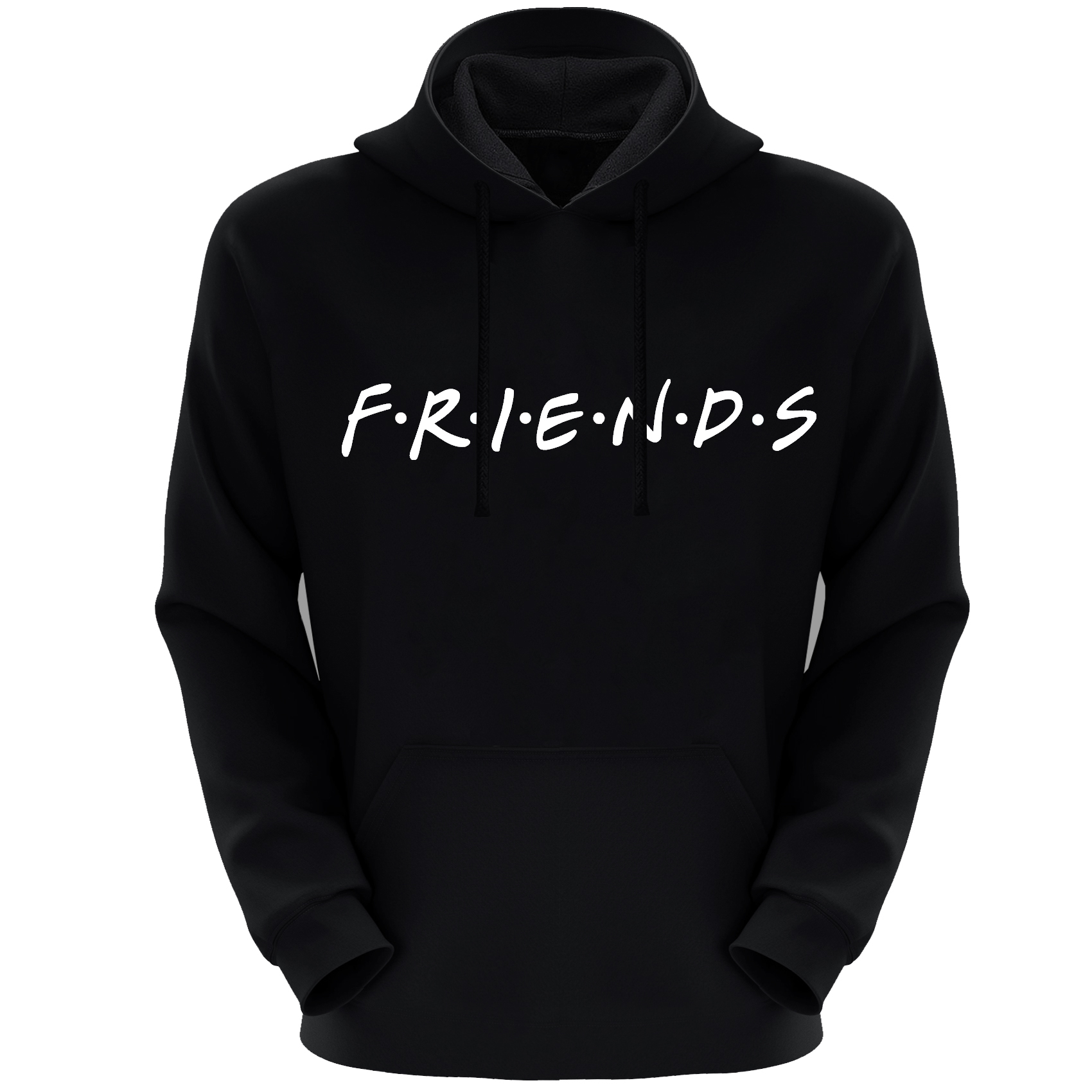 هودی زنانه طرح FRIENDS کد S32 رنگ مشکی