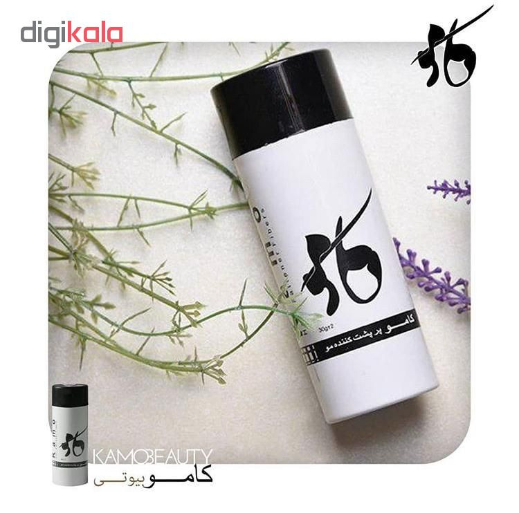 پودر پرپشت کننده مو کامو بیوتی کد 02 وزن 30 گرم رنگ قهوه ای روشن پودر پرپشت کننده مو کامو بیوتی کد 02 وزن 30 گرم رنگ قهوه ای روشن
