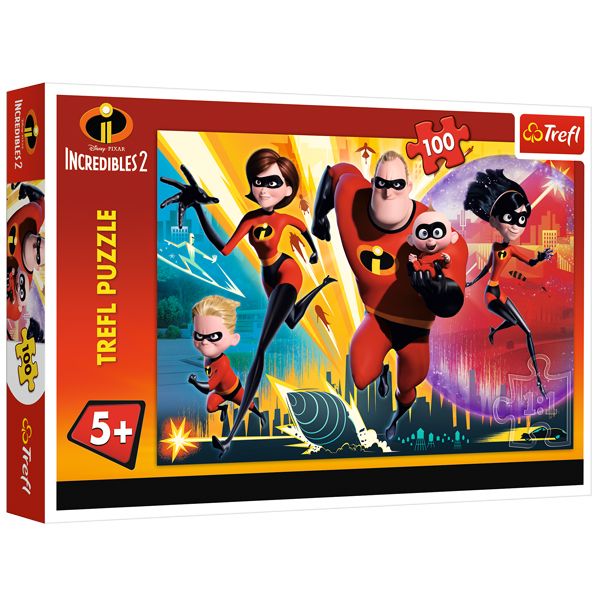 پازل 100 تکه ترفل مدل Disney Incredibles2 پازل 100 تکه ترفل مدل Disney Incredibles2