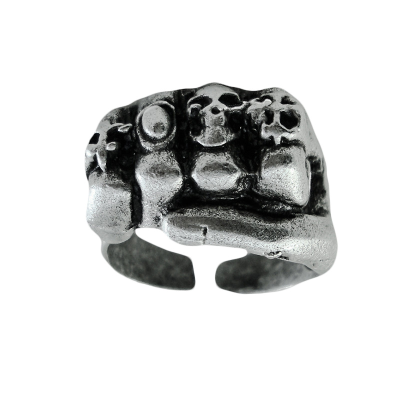 انگشتر مردانه طرح مشت کد M100 انگشتر مردانه طرح مشت کد M100