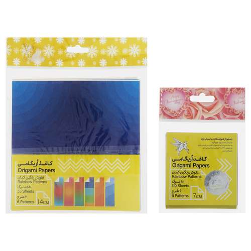 کاغذ اوریگامی کد 127 مجموعه 2 عددی