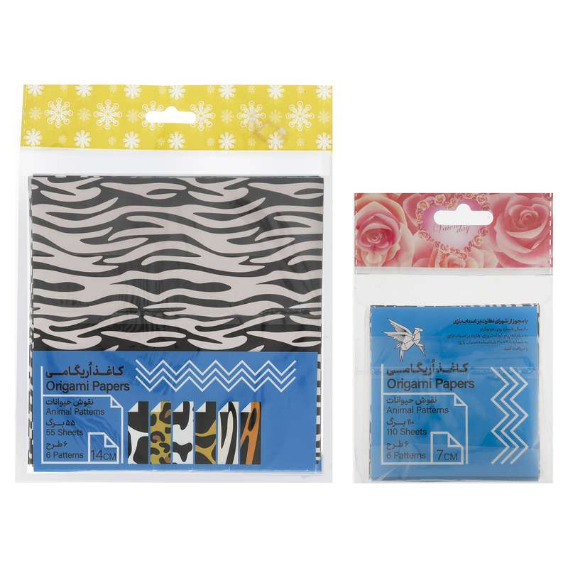 کاغذ اوریگامی کد 130 مجموعه 2 عددی