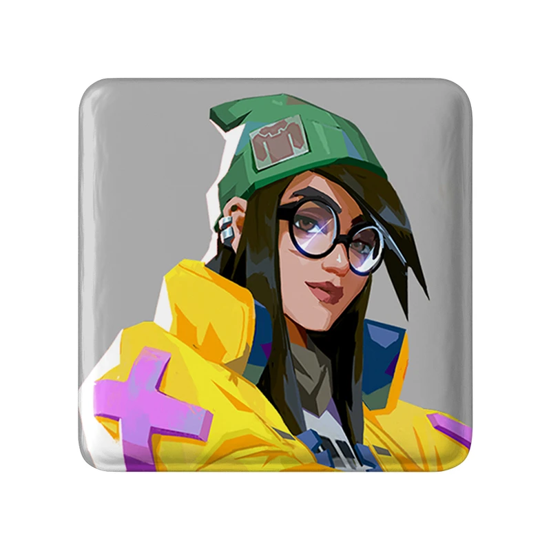 مگنت خندالو طرح بازی ولورانت (Valorant) مدل مربعی کد 33112