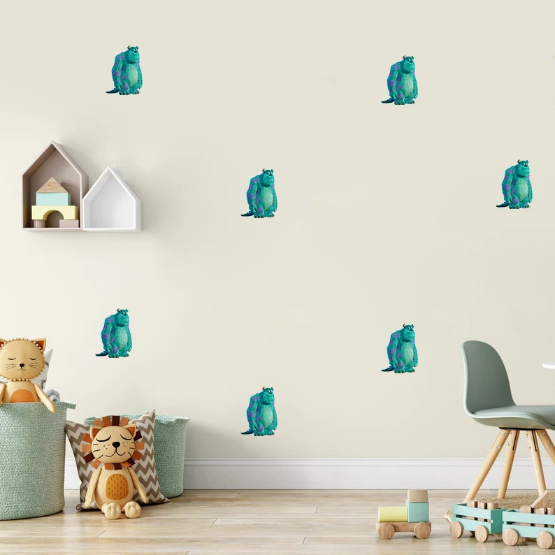 استیکر اتاق کودک طرح monsters university بسته 105عددی