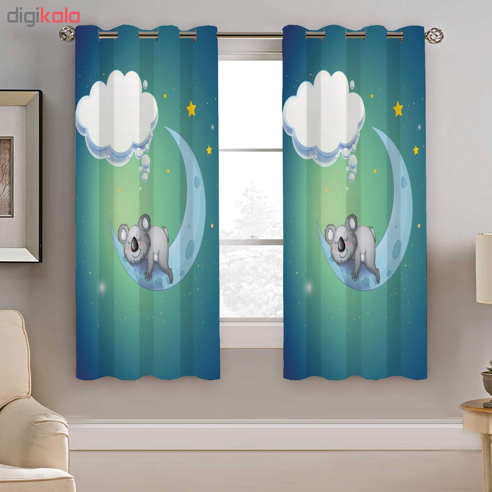 خرید اینترنتی با تخفیف ویژه پرده نیروانا مدل plk1270 سایز 190 × 140 سانتی متر