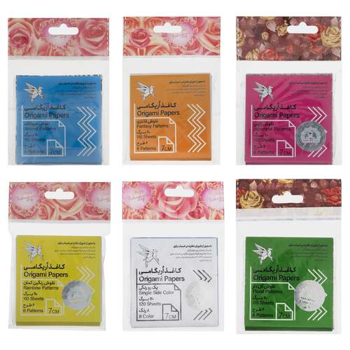 کاغذ اوریگامی کد 132 مجموعه 6 عددی
