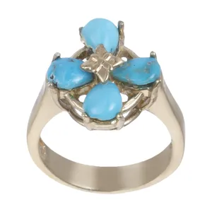 انگشتر نقره زنانه کد 44