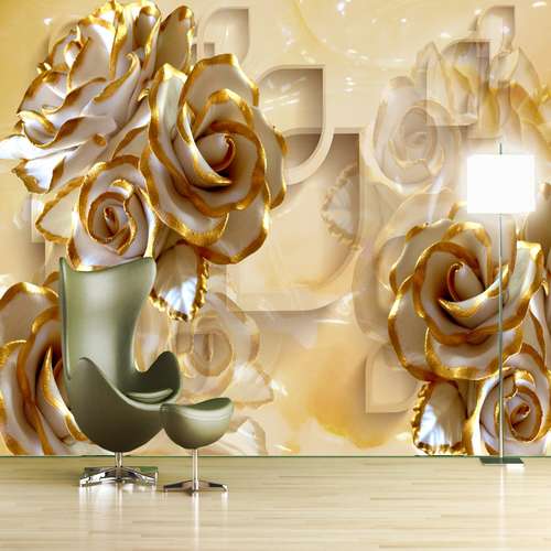 پوستر دیواری سه بعدی طرح گل کد 2118273