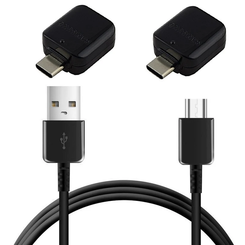 کابل تبدیل USB به USB-C مدل EP-DG950CBE به همراه 2 عدد مبدل OTG USB-C