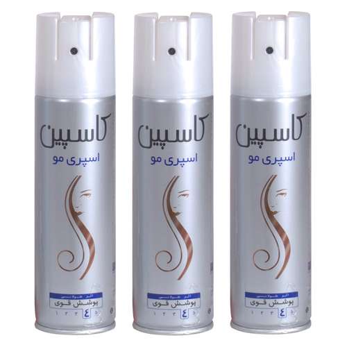 اسپری حالت دهنده مو کاسپین مدل Strong hold 4 حجم 150 میلی لیتر مجموعه ۳ عددی