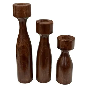 جا شمعی چوبی کد 10 مجموعه 3 عددی