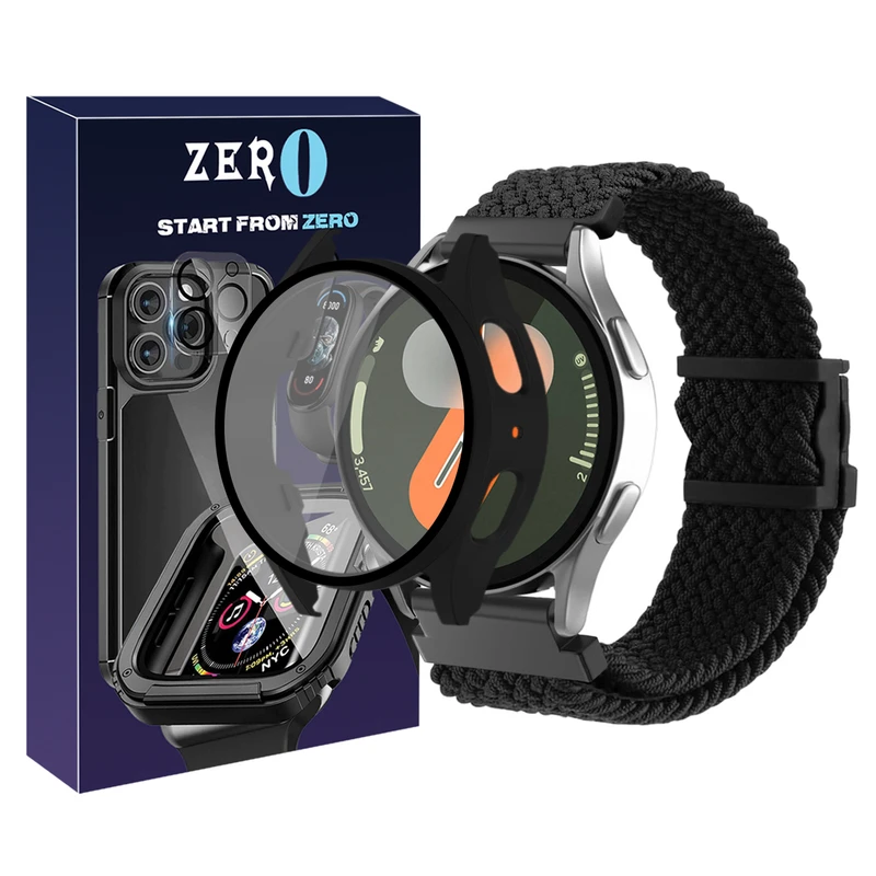 بند زیرو مدل Braided_Mag_GRD مناسب برای ساعت هوشمند سامسونگ Galaxy Watch 7 44mm به همراه کاور