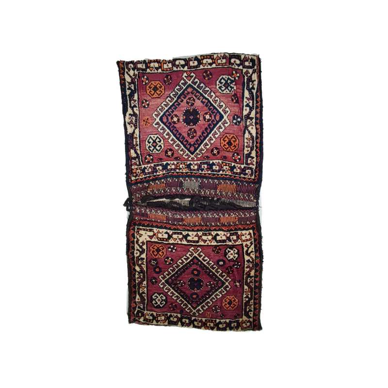 خورجین دستباف یک متری مدل ماتیکی عشایر قشقایی کد D006-114