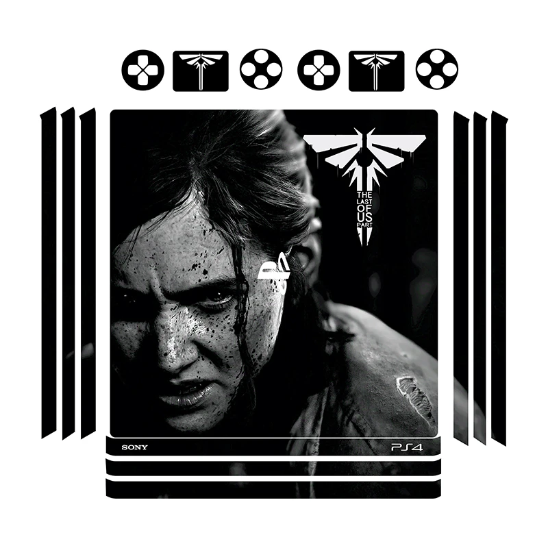 برچسب پلی استیشن 4 پرو توییجین وموییجین مدل  last of us 05 مجموعه 16 عددی