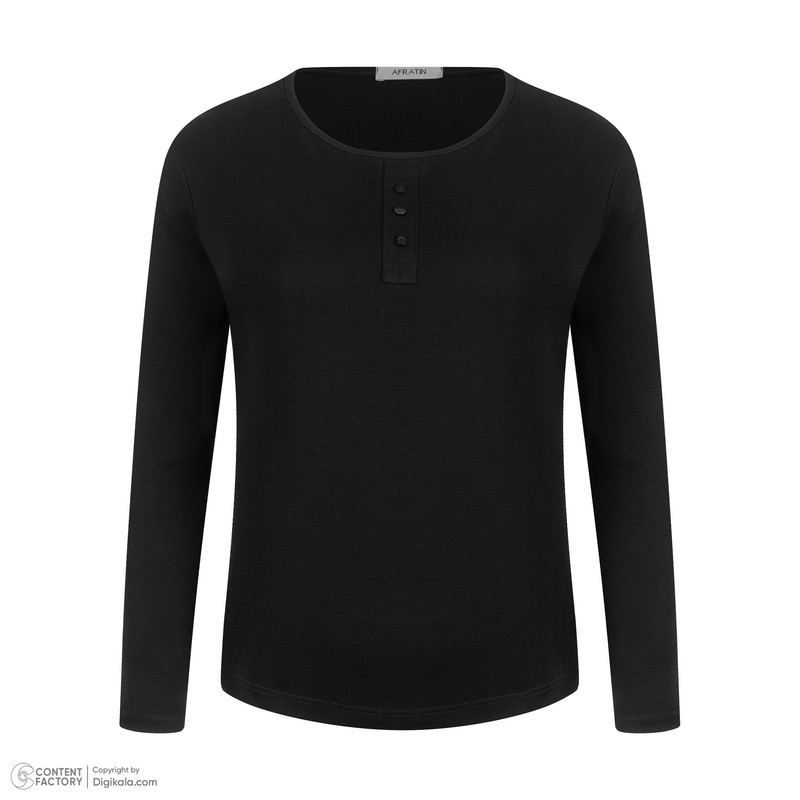 بلوز آستین بلند زنانه افراتین مدل 7575 رنگ مشکی