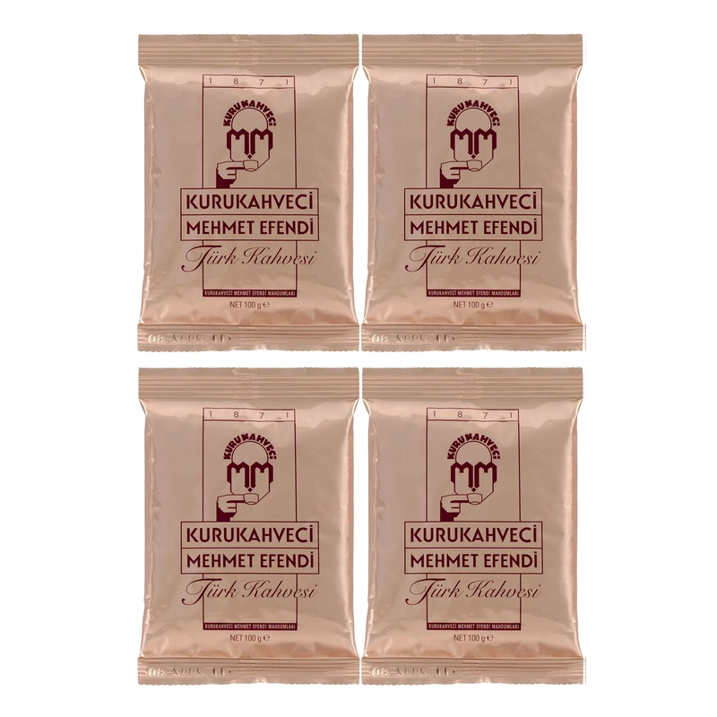 قهوه ترک مهمت افندی - 100 گرم بسته 4 عددی