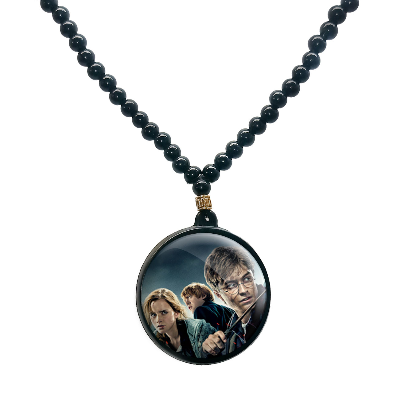 گردنبند پرمانه طرح Harry Potter کد pmd.23990 مدل دو طرفه
